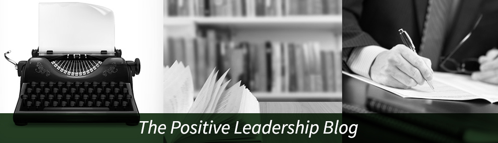 The Positive Leadership Blog Header image